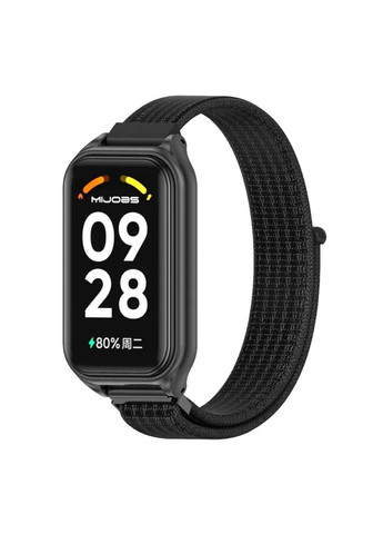 Ремешок нейлоновый для фитнес браслета Xiaomi Mi Smart Band 8 Active - Black MiJobs (333337059)
