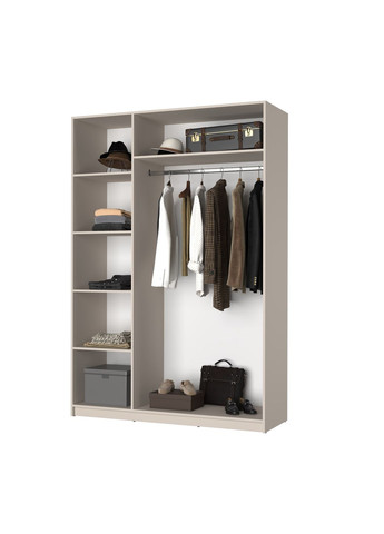 Шкаф 3-дверный Оскар ДСП BG, стандарт 150x52x220 см (MBS-4596) MebelStar (366427310)