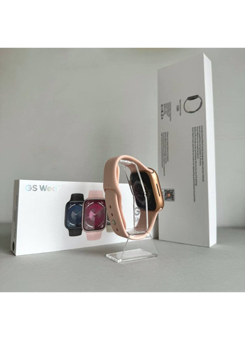 Розумний годинник Smart GS9 Mini Золотий для фітнесу та здоров'я з пульсометром та сенсорним екраном Smart Watch Watch 41 mm (372460528)