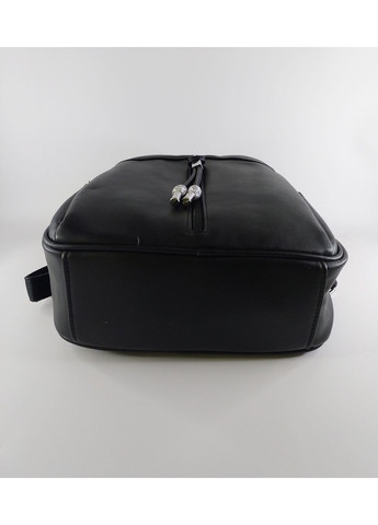 Рюкзак жіночий місткий з екошкіри на два відділення чорний Karlos Marconi (354333300)