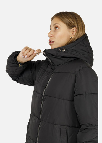 Чорна зимня жіноча куртка колір чорний cb-00256298 Xueyuhan
