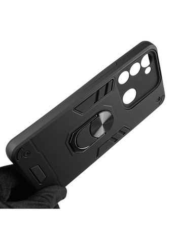 Чехол для телефона Spark Go (KG5m) бронированный с магнитным кольцом-держателем на техно спарк го чёрный Tecno (366234492)