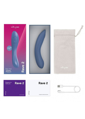 Вибратор для точки G Rave 2, силиконовый,, 19.3 х 3 см We-Vibe (331170923)