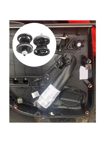 Кліпса кріплення карти двері Audi Volkswagen Seat Skoda 7L6868243 China (391584540)
