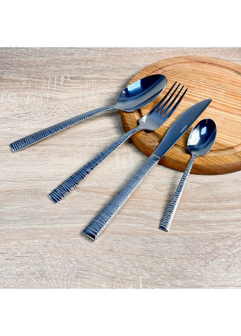 Набор столовых приборов 24 предмета нержавеющая сталь AR0824LS Gemini Loreto Ardesto (369477901)