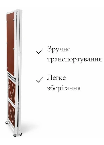 Складаний стелаж на колесах 5 полиць металевий органайзер для дому, кухні та офісу (2104619366) No Brand (386028353)