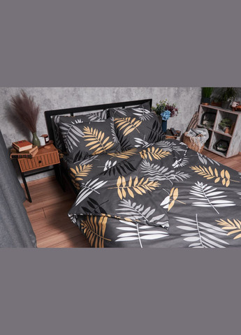 Комплект постельного белья Полисатин Premium полуторный евро 160х220 наволочки 2х50х70 (MS-820003766) Moon&Star fern (288043971)
