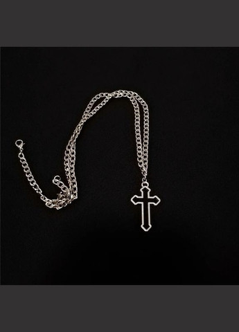 Кулон хрест на ланцюжку підвіска у вигляді великого хреста Cross (338436222)