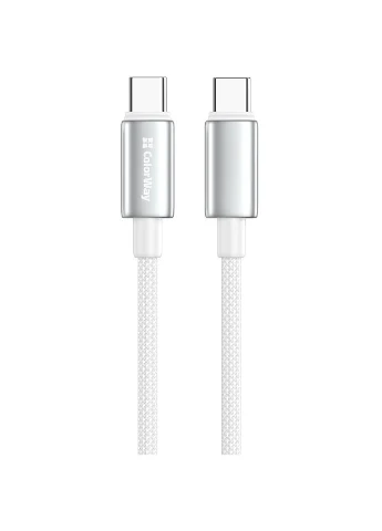 Кабель Type-C - Type-C zinc alloy braided PD FC 100W 5А 2 м White (CW-CBPDCC099-WT) Colorway (399513254)