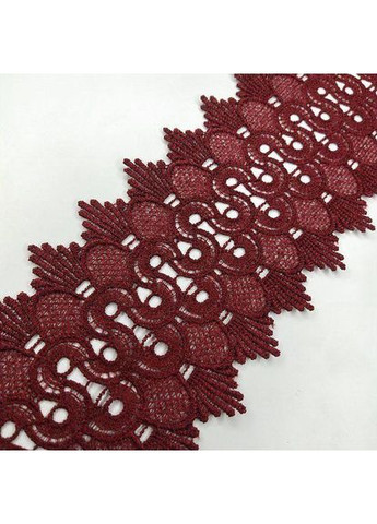 (1 метр) Кружево макраме 9 см цвет - бордовый (23М-Y12169-2) Plus-plus (352747221)