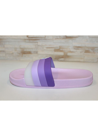 Сиреневые шлепанцы женские летние сиреневые силиконовые No Brand