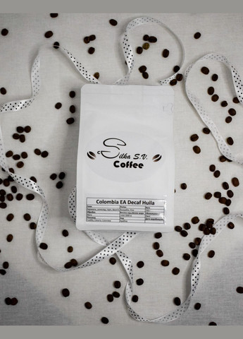 Кофе в зернах Colombia Huila EA Decaf, 250 г Silka SV (307795760)