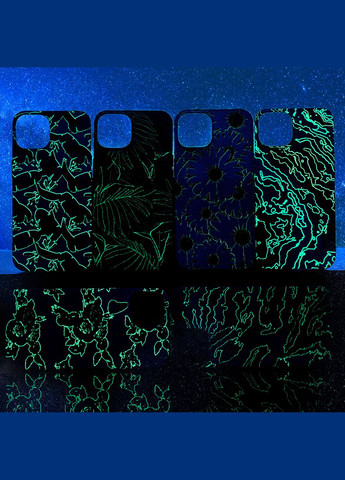 Чехол Lum Neon (светящиеся в темноте) Rose Case iPhone 12 Pro Max (297452442)