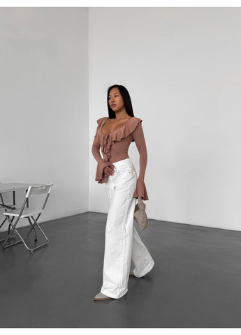 Боді з воланами та розкльошеними рукавами Україна (350936715)