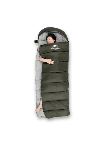 Спальник с капюшоном U350 NH20MSD07, (1°C), левый, зеленый Naturehike (389449221)