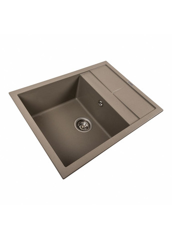 Гранітна мийка для кухні 6550 LOTOS матовий Титан Platinum (276002781)