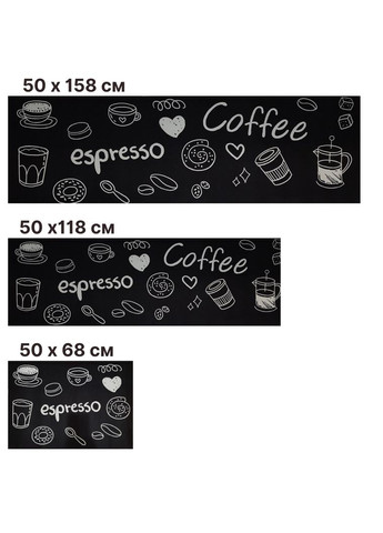 Килимок для кухні на підлогу 50x118 см Espresso К3 No Brand (301328182)