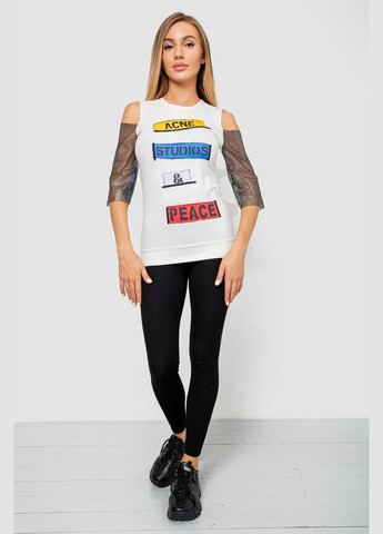 Повседневная женская однотонная футболка Ager 247R027 - (301768892)