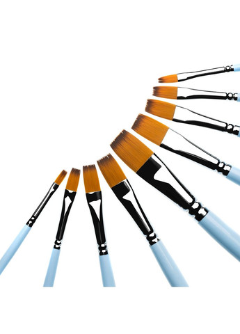 Пензель Синтетика плоска 6604A №12, довга ручка, 6604A12, 99IDEAS (329144001)