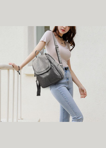 Женский городской рюкзак мини рюкзачок кенгуру серый OEM (328267049)
