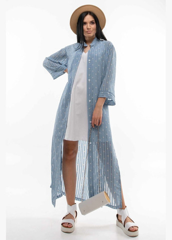 Голубой повседневный рубашка RiMari