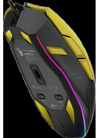 Мышь игровая Bloody W70 Max RGB Punk Yellow A4Tech (360409835)