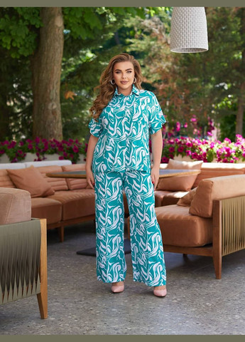 Прогулянковий костюм зеленого кольору 28079 No Brand (323643960)