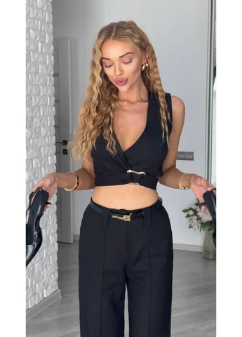 Женский классический льняной костюм No Brand Р1557-359 (388866281)