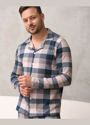 Мужской комплект со штанами - клетка Tom John (306614123)