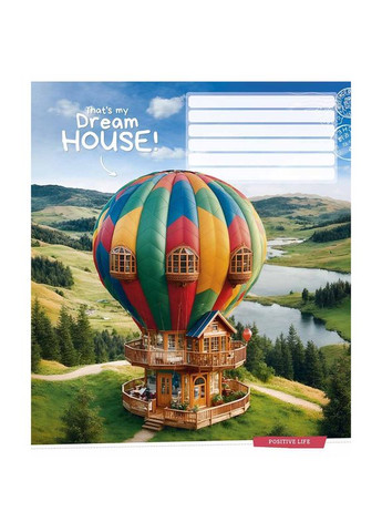 Зошит 18 арк. клітинка " " / Dream house Star (342417656)