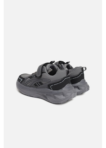 Графитовые демисезонные кроссовки для девочки цвет графитовый цб-00283417 Kimboo