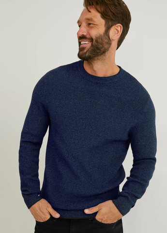 Синий демисезонный свитер из хлопка C&A
