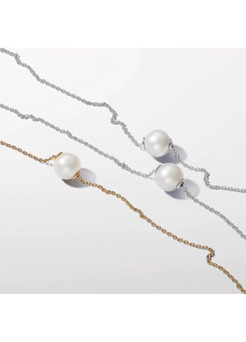 Серебряное ожерелье Пандора с жемчужиной 393167C01 Kabluchka (355462744)