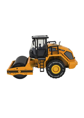 Строительная техника металлическая – Однобарабанный каток в масштабе 1:50 цвет разноцветный ЦБ-00289175 АВТОПРОМ (370499641)