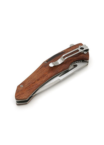 Нож складной A2882, ручка сталь+дерево, длина 215 мм, 200 г, Box Voltronic (317286569)