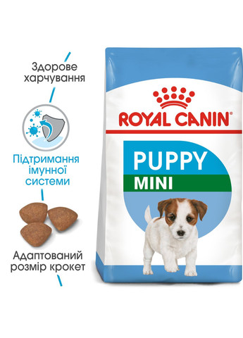 Сухий корм для цуценят дрібних порід Puppy Mini до 10 місяців 8 кг (3182550793049) (91433) Royal Canin (279570557)