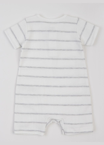 Пісочник дитячий молочний у сіру смужку з ґудзиками KRAKO (318093359)