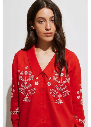 Сорочка з вишивкою, колір Червоний Rica Mare (367831706)