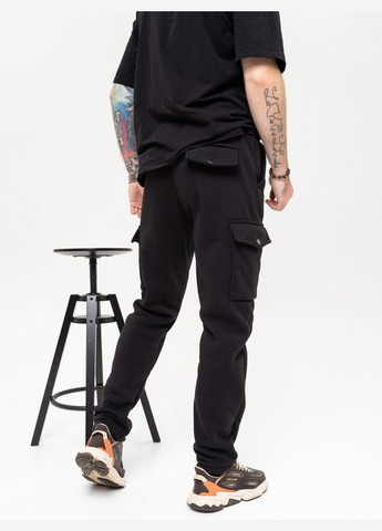 Черные спортивные демисезонные брюки ISSA PLUS