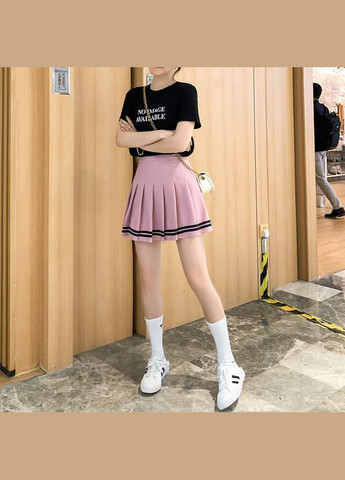 Розовая спортивная, офисная юбка No Brand