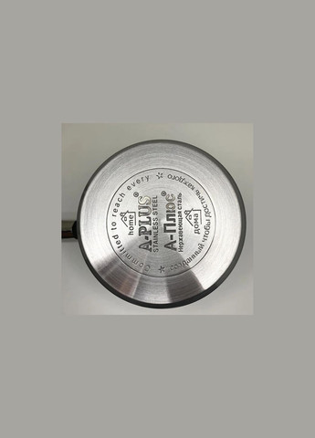 Ковш кухонный ковшик из нержавеющей стали с крышкой 1.4 л 2172 пятислойное дно A-Plus (346597057)