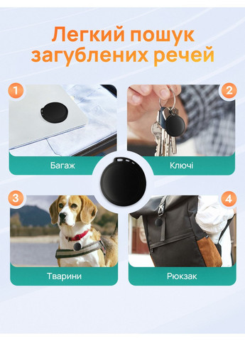 GPS трекер мини маячок для смартфона iPhone iOS брелок для айфон отслеживания ключей кошелька сумки ребенка животных No Brand (370142241)