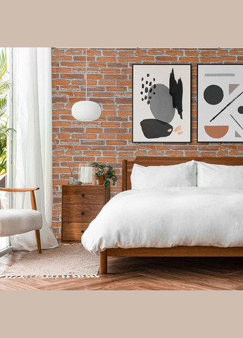 Самоклеюча 3D панель3080x700x3мм Руда Катеринославська Цегла SW-00001762 Sticker Wall (327089283)