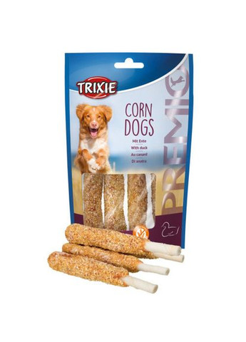 Ласощі Premio Corn Dogs для собак з качкою і сиром'ятною шкірою 100 г (*) Trixie (327878451)