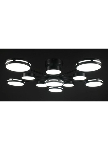 Люстра світлодіодна стельова LED світильник для квартири на стелю ледве 27933 Чорний 19х88х88 см. Sunnysky (335975735)