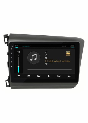 Штатна магнітола 9" Honda Civic 2011-2015 2+32 4G Top Андроїд 9 6 шт. Lesko (336192886)