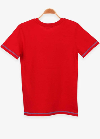 Красная летняя футболка мальчику Breeze