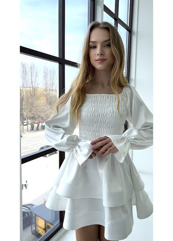 Біла ошатна сукня для дівчинки біла 127243 No Brand (348781036)