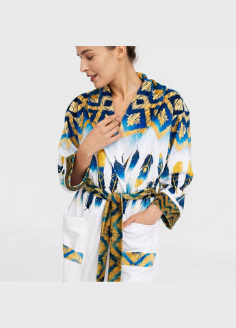 Халат женский из плюшевого велюра эксклюзивный Feather 18288 2XL-3XL FlexDress (336767167)