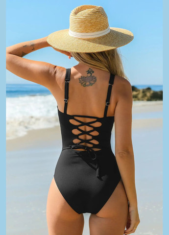 Черный летний купальник CUPSHE